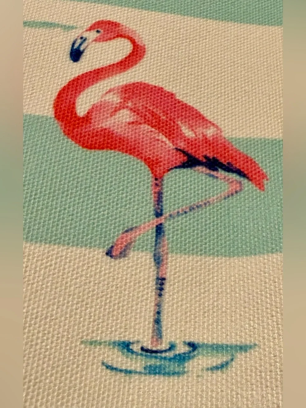 Tote bag - beach tote - flamingo - brand new w/ detached tags. 16”hx21”w - Picture 8 of 15